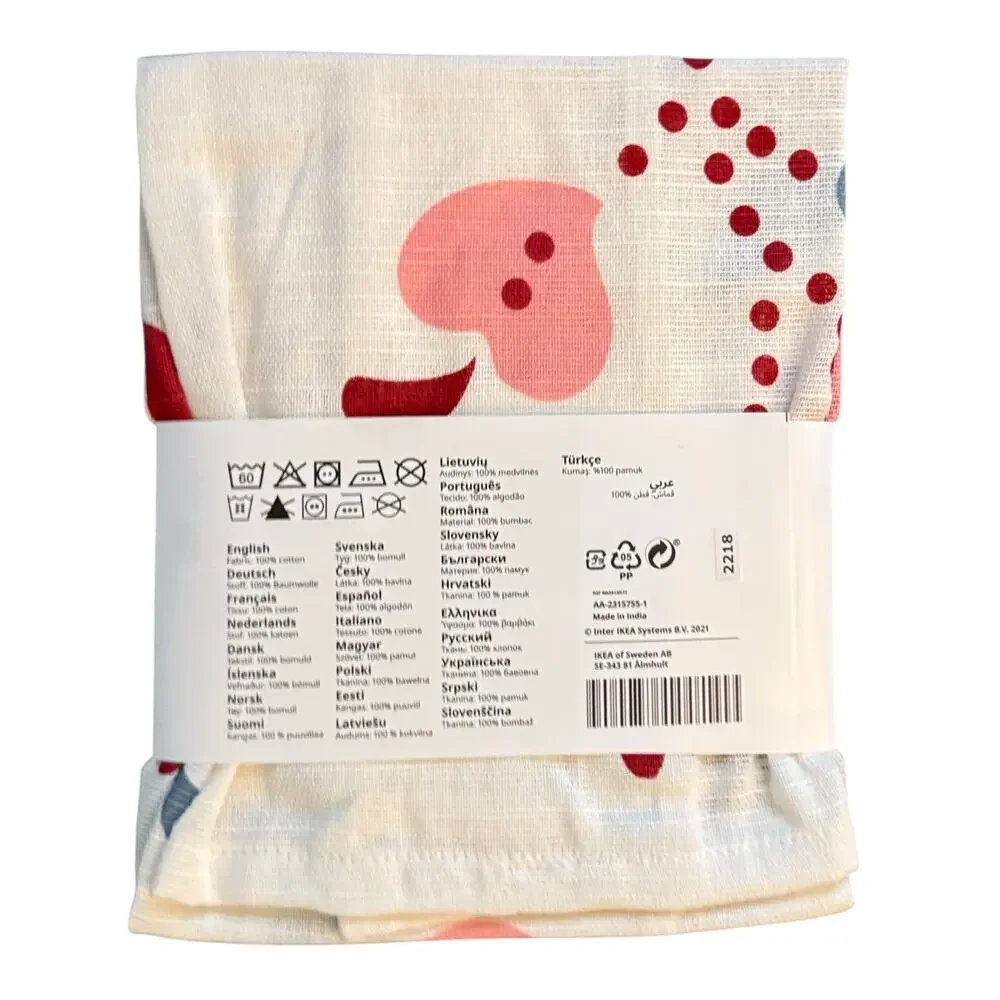 IKEA INAMARIA Floral Pattern Dish Towel 18